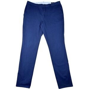 Bonobos Slim Taper Mens Navy Blue Cotton Blend Casual Chino Pants 38x34
